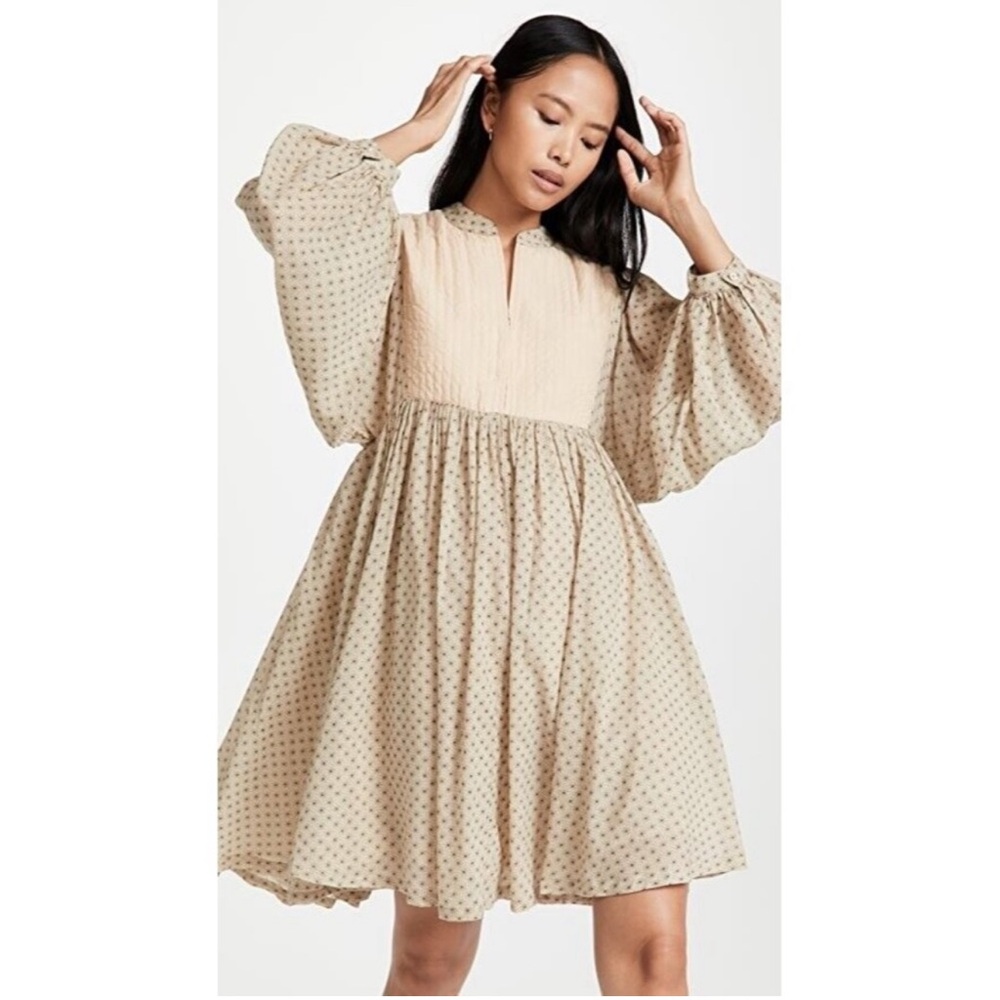 CLOSED LIARA Robe Dress in Almond Cream, XS